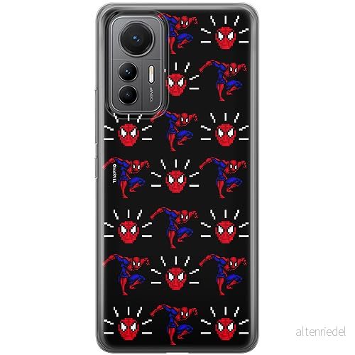 ERT GROUP mobiltelefonfodral för Xiaomi 12 LITE originalt och officiellt licensierat Marvel mönster Spider Man 025 optimalt anpassad till formen på mobiltelefonen, fodral tillverkad av TPU plast 5905795002190