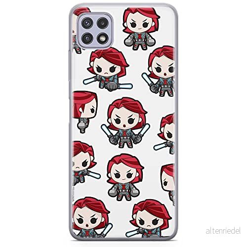 ERT GROUP mobiltelefonfodral för Samsung A22 5G originalt och officiellt licensierat Marvel mönster Black Widow 013 optimalt anpassad till formen på mobiltelefonen, fodral tillverkad av TPU plast 5904805237904