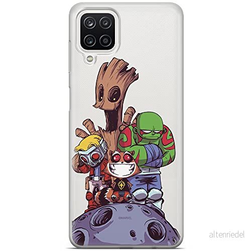 ERT GROUP mobiltelefonfodral för Samsung A12 / M12 originalt och officiellt licensierat Marvel mönster Guardians of the Galaxy 017 anpassad till formen på mobiltelefonen, gedeeltelijk transparant 5903040102299