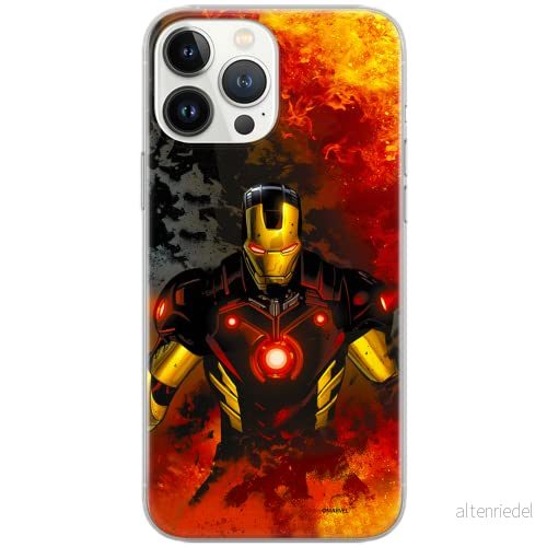 ERT GROUP mobiltelefonfodral för Samsung S10 PLUS originalt och officiellt licensierat Marvel mönster Iron Man 003 Vit optimalt anpassad till formen på mobiltelefonen, fodral tillverkad av TPU plast 5903040763438