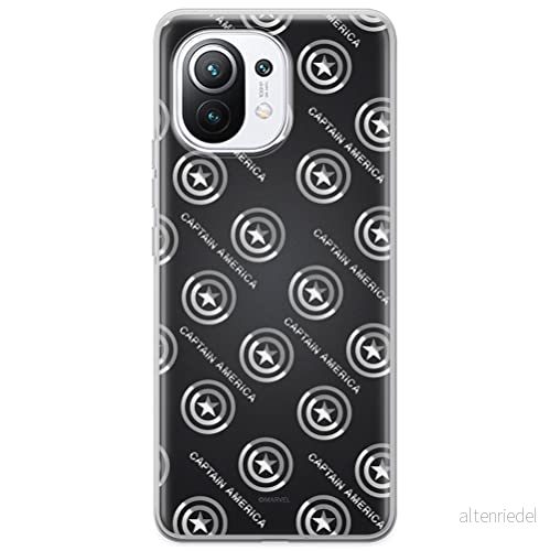ERT GROUP mobiltelefonfodral för Xiaomi 11 originalt och officiellt licensierat Marvel mönster Captain America 012 optimalt anpassad till formen på mobiltelefonen, fodral tillverkad av TPU plast 5903537098098