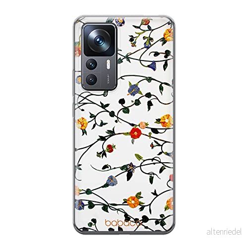 ERT GROUP mobiltelefonfodral för Xiaomi 12T/12T pro/K50 Ultra originalt och officiellt licensierat Babaco mönster Flowers 008 anpassad till formen på mobiltelefonen, fodral tillverkad av TPU plast 5905511575915