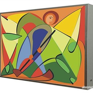 Bild med vit lackerad träram Bakgrundsbelyst abstrakt konst 683489070445 Bild med vit lackerad träram Bakgrundsbelyst abstrakt konst 683489070445