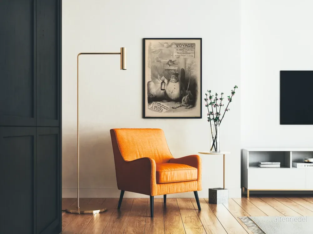 Gammal poster Resan eller där du vill - Vintage väggdekoration - Bild 2