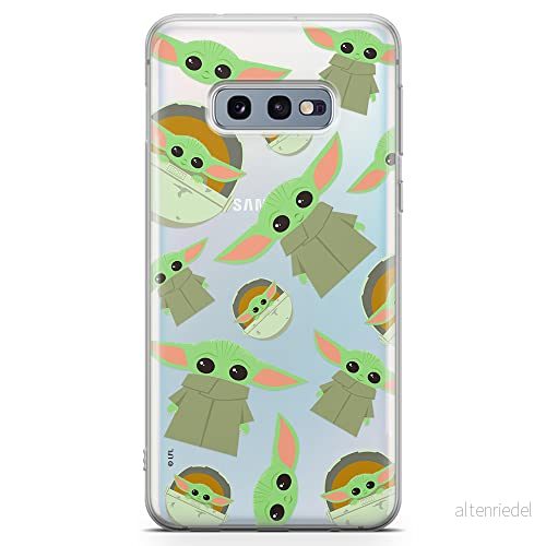 ERT GROUP mobiltelefonfodral för Samsung S10e originalt och officiellt licensierat Star Wars mönster Baby Yoda 006 optimalt anpassad till formen på mobiltelefonen, gedeeltelijk transparant 5903537650593