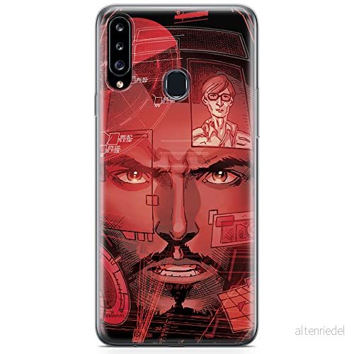 ERT GROUP mobiltelefonfodral för Samsung A20S originalt och officiellt licensierat Marvel mönster Iron Man 016 optimalt anpassad till formen på mobiltelefonen, fodral tillverkad av TPU plast 5904805442469