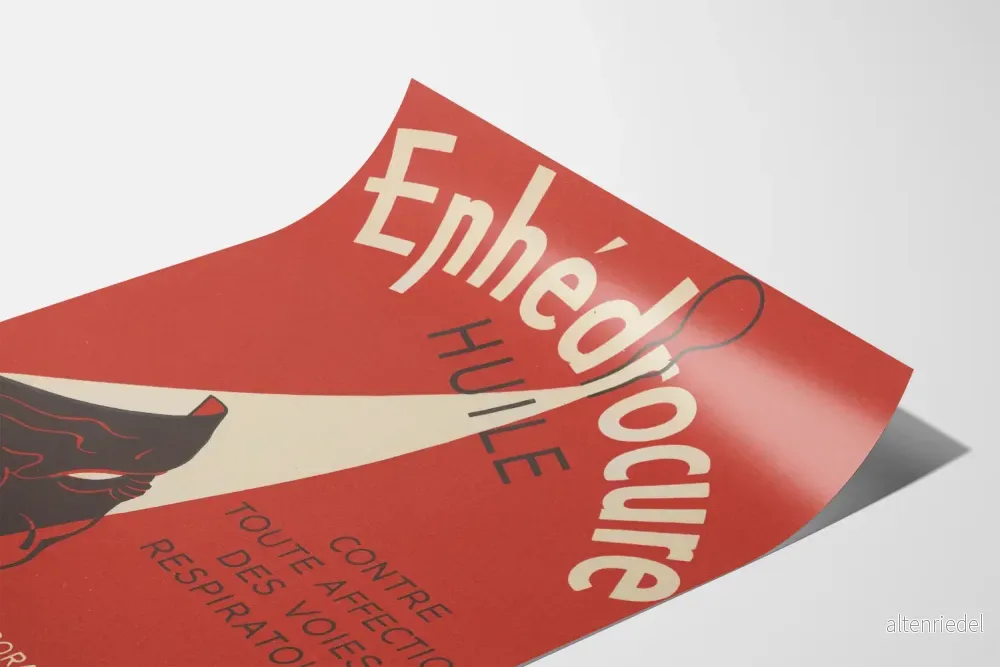 Vintageposter Ephedrocure Olja för luftvägarna - Bild 3