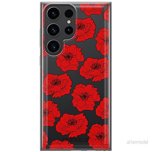 ERT GROUP mobiltelefonfodral för Samsung S23 ULTRA originalt och officiellt licensierat Babaco mönster Flowers 018 optimalt anpassad till formen på mobiltelefonen, gedeeltelijk transparant 5905511468088