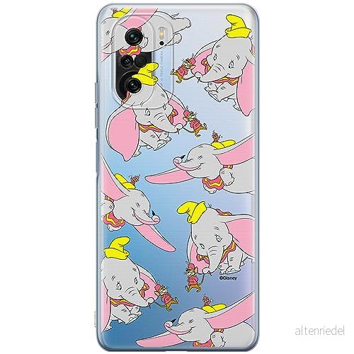 ERT GROUP mobiltelefonfodral för Xiaomi MI 11i/ REDMI K40/K40 PRO/POCO F3/ F3 PRO originalt och officiellt licensierat Disney mönster Dumbo 016, gedeeltelijk transparant 5905511890544