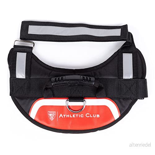 Athletic Club Bilbao Hundseln, Vadderad, Andningsbar, Justerbar, Reflekterande sele för stor hund, storlek S, 3 storlekar tillgängliga, Utrustningsfärger, officiell produkt (CyP Brands) 8426842085951 Athletic Club Bilbao Hundseln, Vadderad, Andningsbar, Justerbar, Reflekterande sele för stor hund, storlek S, 3 storlekar tillgängliga, Utrustningsfärger, officiell produkt (CyP Brands) 8426842085951