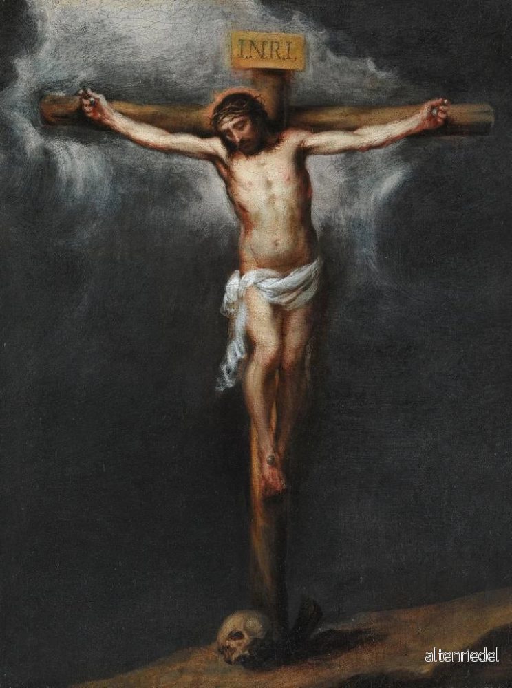 Målning La Crucifixion - Bartolomé Esteban Murillo | Konsttryck - Bild 2