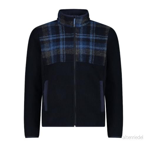 CMP Knit Tech fleecejacka för män, B.Blue Steelblue Antracit, 46 8050243185462