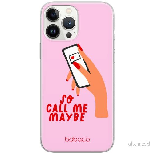 ERT GROUP mobiltelefonfodral för Apple Iphone 6 PLUS originalt och officiellt licensierat Babaco mönster Call me maybe 001 Vit anpassad till formen på mobiltelefonen, fodral tillverkad av TPU plast 5904805034008
