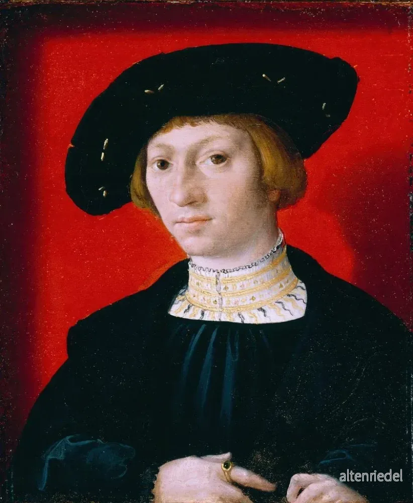 Målning En ung man - Bernard van Orley | Konsttryck - Bild 2