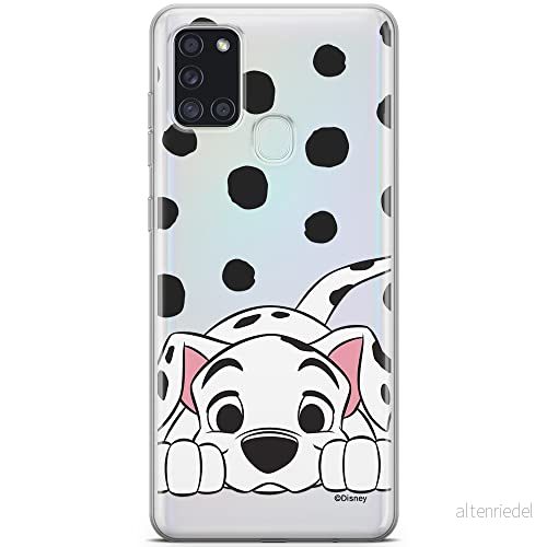 ERT GROUP mobiltelefonfodral för Samsung A21s originalt och officiellt licensierat Disney mönster Dalmatian 004 optimalt anpassad till formen på mobiltelefonen, gedeeltelijk transparant 5903040571583