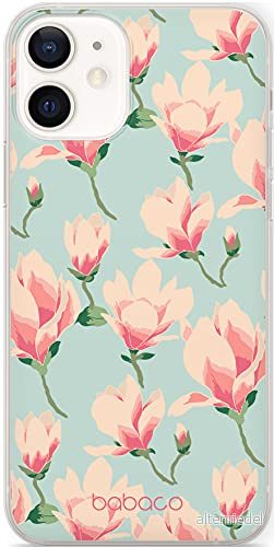 ERT GROUP mobiltelefonfodral för Apple Iphone 12/12 PRO originalt och officiellt licensierat Babaco mönster Flowers 016 Vit anpassad till formen på mobiltelefonen, fodral tillverkad av TPU plast 5903932622874