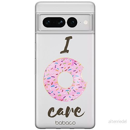 ERT GROUP mobiltelefonfodral för Google PIXEL 7 PRO originalt och officiellt licensierat Babaco mönster Donut 001 optimalt anpassad till formen på mobiltelefonen, gedeeltelijk transparant 5905795170134