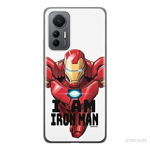 ERT GROUP mobiltelefonfodral för Xiaomi 12 LITE originalt och officiellt licensierat Marvel mönster Iron Man 029 optimalt anpassad till formen på mobiltelefonen, fodral tillverkad av TPU plast 5905511508968