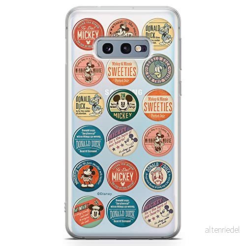 ERT GROUP mobiltelefonfodral för Samsung S10e originalt och officiellt licensierat Disney mönster Mickey & Friends 003 optimalt anpassad till formen på mobiltelefonen, gedeeltelijk transparant 5903040640531