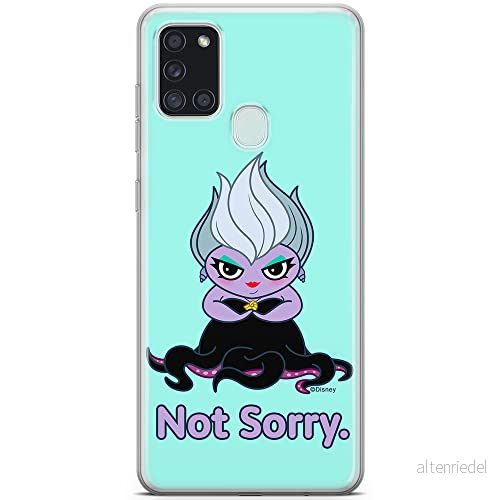 ERT GROUP mobiltelefonfodral för Samsung A21s originalt och officiellt licensierat Disney mönster Ursula 004 optimalt anpassad till formen på mobiltelefonen, fodral tillverkad av TPU plast 5905131458131