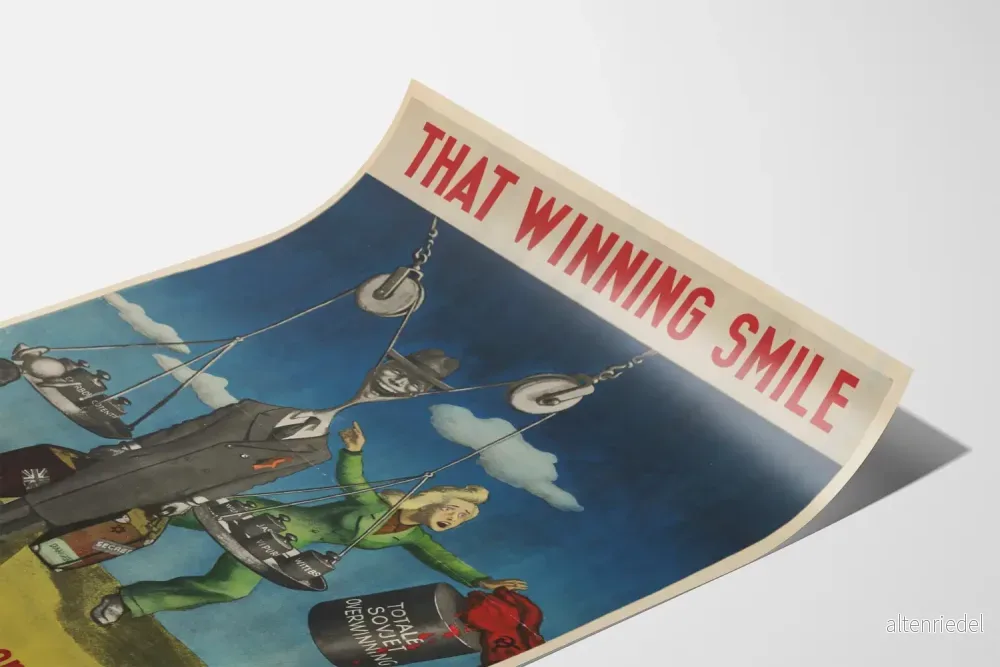 Vintagepropagandaposter That Winning Smile - Historisk väggdekoration - Bild 3