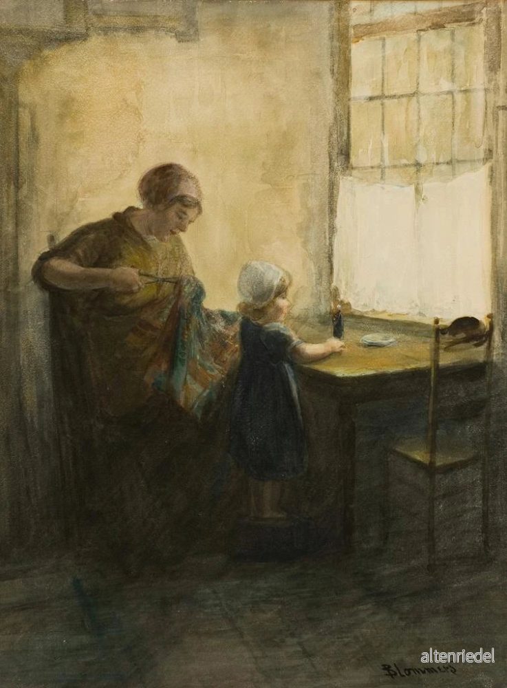 Målning Le petit assistant - Bernardus Johannes Blommers - Bild 2