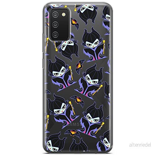 ERT GROUP mobiltelefonfodral för Samsung A02S originalt och officiellt licensierat Disney mönster Maleficent 004 optimalt anpassad till formen på mobiltelefonen, gedeeltelijk transparant 5905131485069