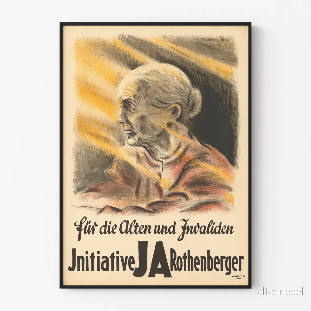 Vintageposter för sociala initiativ för äldre och funktionshindrade Vintageposter för sociala initiativ för äldre och funktionshindrade