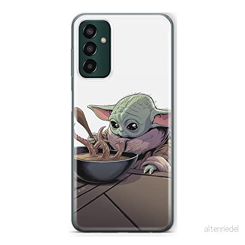 ERT GROUP mobiltelefonfodral för Samsung M13 4G originalt och officiellt licensierat Star Wars mönster Baby Yoda 027 optimalt anpassad till formen på mobiltelefonen, fodral tillverkad av TPU plast 5905511333027