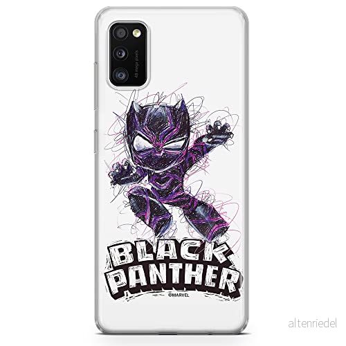 ERT GROUP mobiltelefonfodral för Samsung A41 originalt och officiellt licensierat Marvel mönster Black Panther 017 optimalt anpassad till formen på mobiltelefonen, fodral tillverkad av TPU plast 5904805231964
