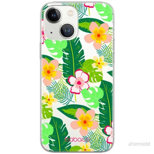 ERT GROUP mobiltelefonfodral för Apple Iphone 13 MINI originalt och officiellt licensierat Babaco mönster Flowers 019 optimalt anpassad till formen på mobiltelefonen, gedeeltelijk transparant 5903932851366
