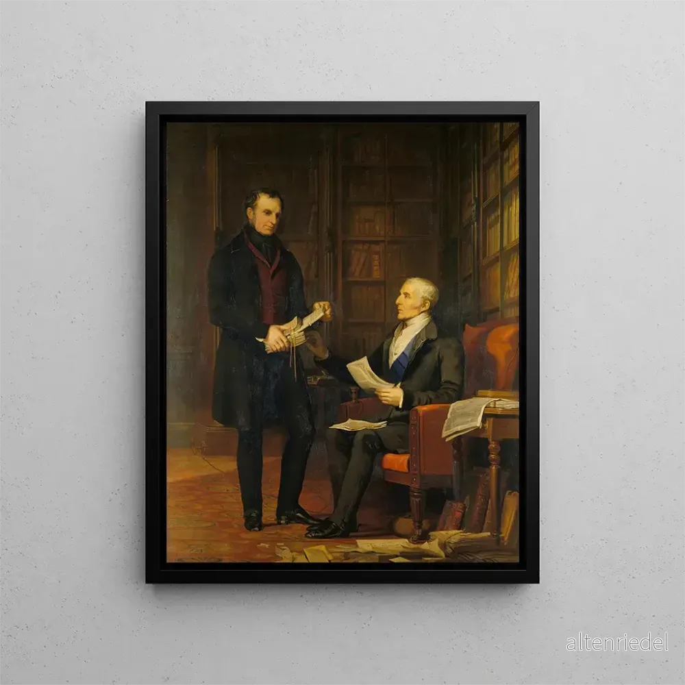 Målning Le duc de Wellington avec le colonel Gurwood à Apsley House – Andrew Morton | Konsttryck Målning Le duc de Wellington avec le colonel Gurwood à Apsley House – Andrew Morton | Konsttryck