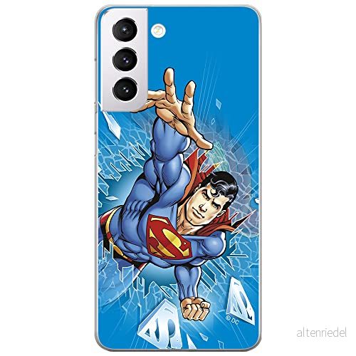 ERT GROUP mobiltelefonfodral för Samsung S21 originalt och officiellt licensierat DC mönster Superman 005 optimalt anpassad till formen på mobiltelefonen, fodral tillverkad av TPU plast 5903932377125