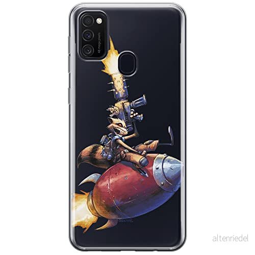 ERT GROUP mobiltelefonfodral för Samsung M21 originalt och officiellt licensierat Marvel mönster Rocket 007 optimalt anpassad till formen på mobiltelefonen, gedeeltelijk transparant 5903537837413