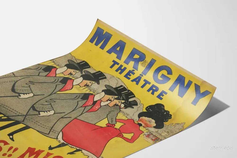 Vintageaffisch Théâtre Marigny - Miss Miss Revue - Bild 3