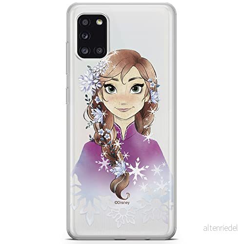 ERT GROUP mobiltelefonfodral för Samsung A31 originalt och officiellt licensierat Disney mönster Anna 001 optimalt anpassad till formen på mobiltelefonen, gedeeltelijk transparant 5903932287196