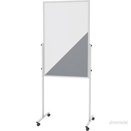 MAUL Moderationstavla MAULsolid Whiteboard/filt grå Tavla H x B 1 200 750 mm 4002390076456