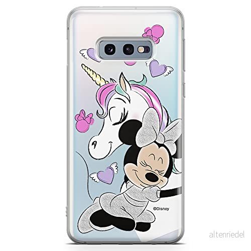 ERT GROUP mobiltelefonfodral för Samsung S10e originalt och officiellt licensierat Disney mönster Minnie 036 optimalt anpassad till formen på mobiltelefonen, gedeeltelijk transparant 5903040661550