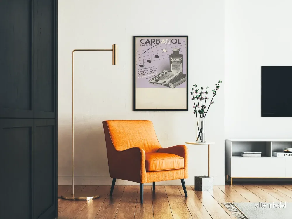 Vintage reklamposter för Carbagol Marinier - Bild 2