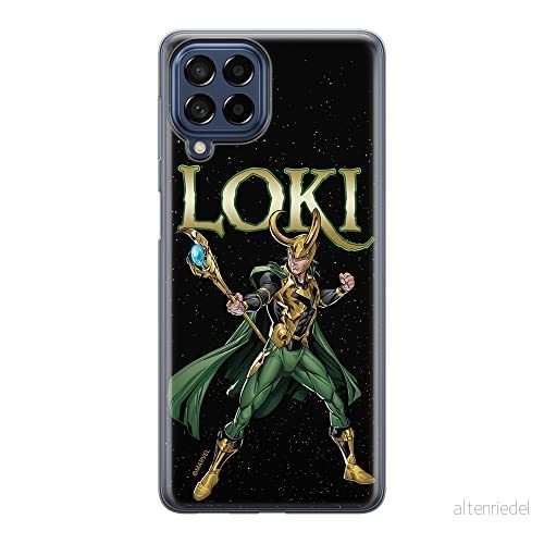 ERT GROUP mobiltelefonfodral för Samsung M33 5G originalt och officiellt licensierat Marvel mönster Loki 002 optimalt anpassad till formen på mobiltelefonen, fodral tillverkad av TPU plast 5905511356200