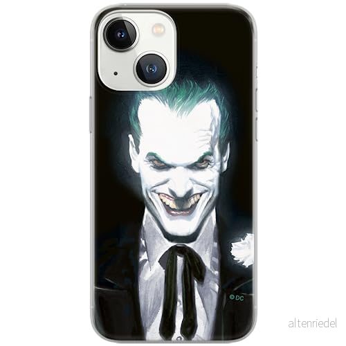 ERT GROUP mobiltelefonfodral för Iphone 13 MINI originalt och officiellt licensierat DC mönster Joker 001 Vit optimalt anpassad till formen på mobiltelefonen, fodral tillverkad av TPU plast 5903932880700