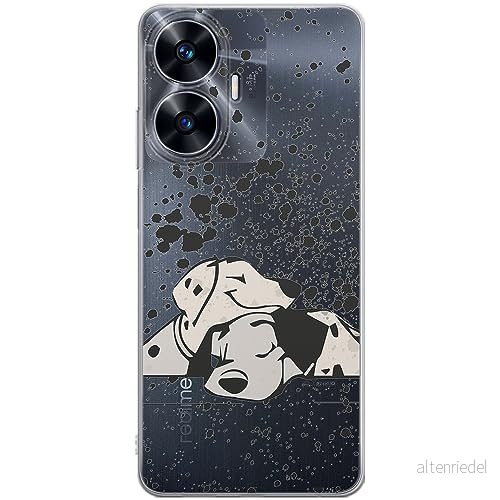 ERT GROUP mobiltelefonfodral för Realme C55 originalt och officiellt licensierat Disney mönster Dalmatian 003 optimalt anpassad till formen på mobiltelefonen, gedeeltelijk transparant 5905511858902