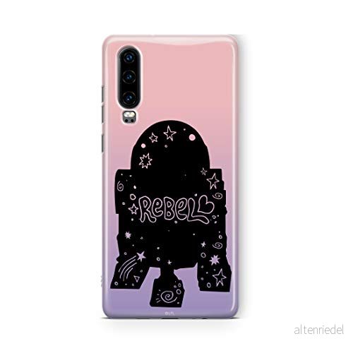 ERT GROUP mobiltelefonfodral för Huawei P30 originalt och officiellt licensierat Star Wars mönster R2D2 005 Vit optimalt anpassad till formen på mobiltelefonen, fodral tillverkad av TPU plast 5903537315331