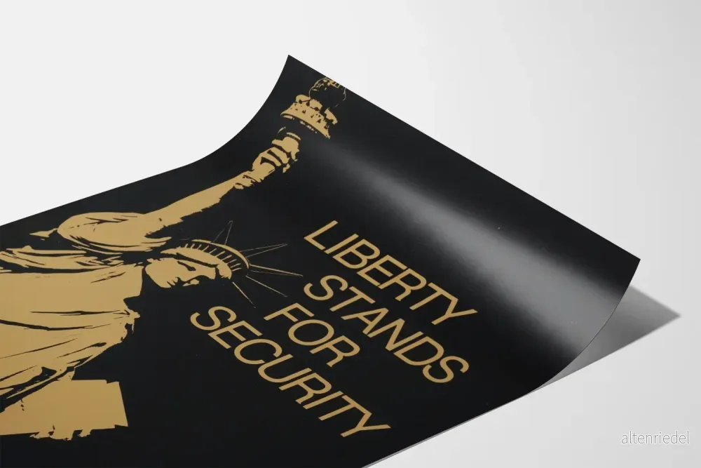 Liberty-Postern står för säkerhet - Ikonisk väggdekoration - Bild 3