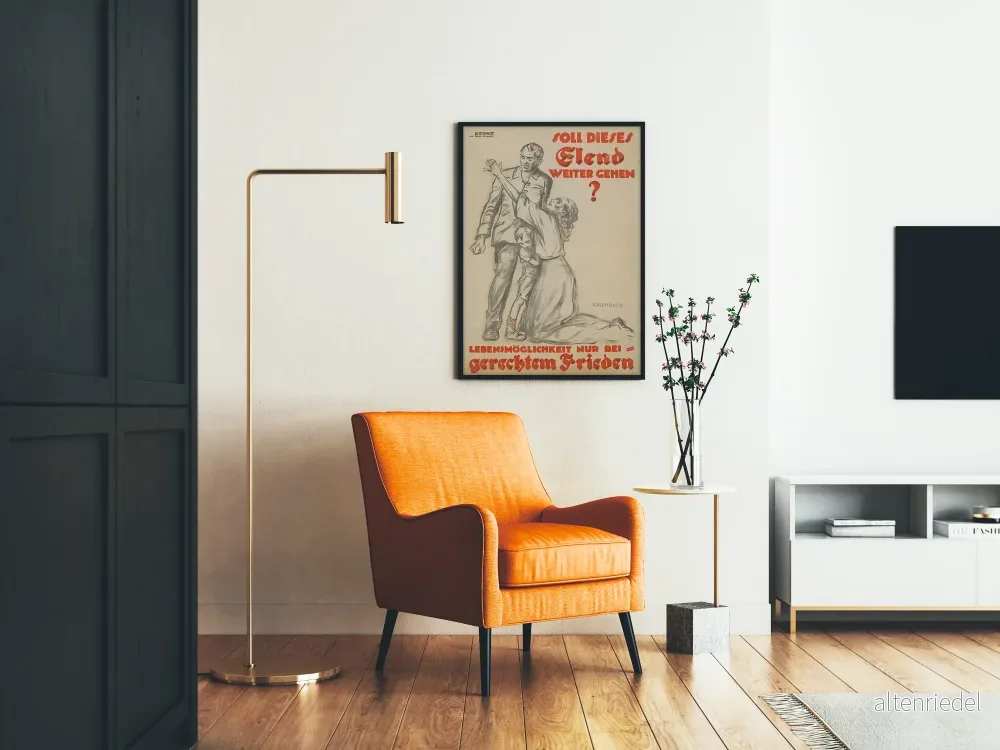 Historisk tysk propagandaposter « Ska detta elände fortsätta? » - Bild 2