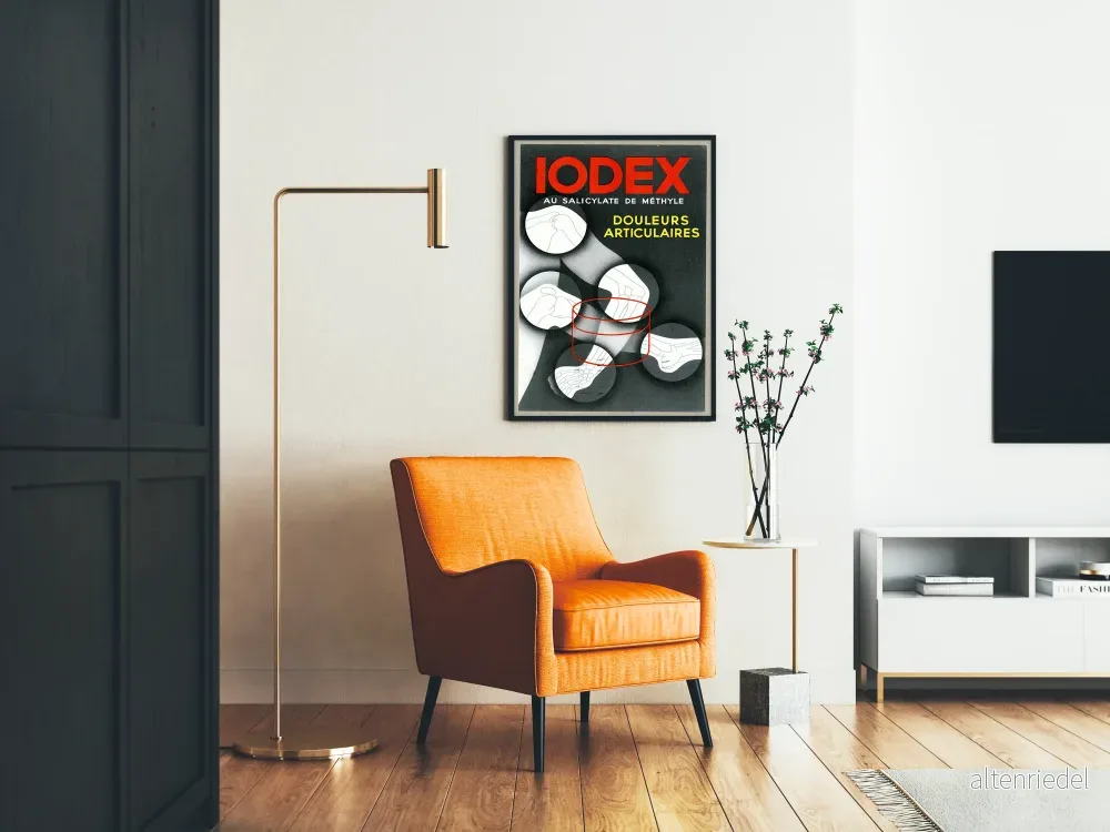 Vintageposter IODEX för ledvärk - Bild 2