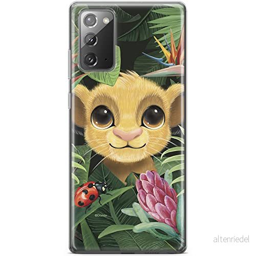 ERT GROUP mobiltelefonfodral för Samsung GALAXY NOTE 20 originalt och officiellt licensierat Disney mönster Simba & Friends 002 anpassad till formen på mobiltelefonen, fodral tillverkad av TPU plast 5903040450550