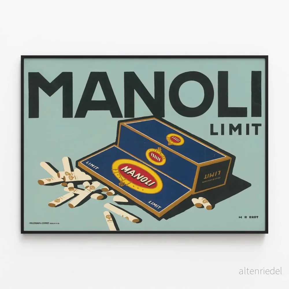 Vintage reklamposter Manoli Limit