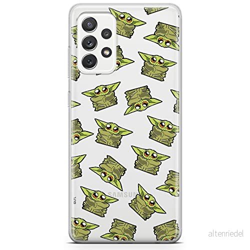 ERT GROUP mobiltelefonfodral för Samsung A53 5G originalt och officiellt licensierat Star Wars mönster Baby Yoda 008 optimalt anpassad till formen på mobiltelefonen, gedeeltelijk transparant 5904805334849