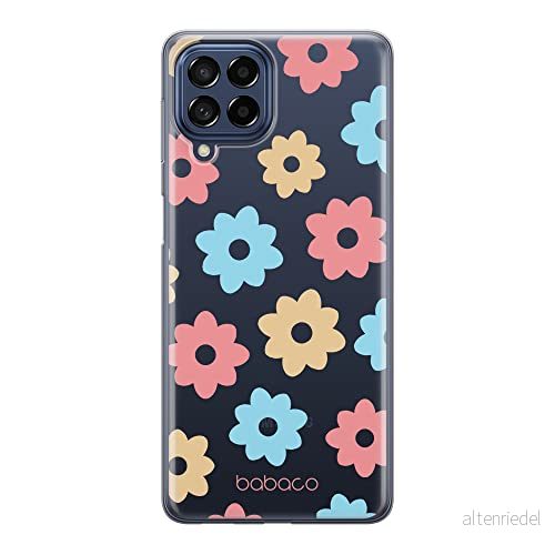 ERT GROUP mobiltelefonfodral för Samsung M33 5G originalt och officiellt licensierat Babaco mönster Flowers 011 optimalt anpassad till formen på mobiltelefonen, gedeeltelijk transparant 5905511354480